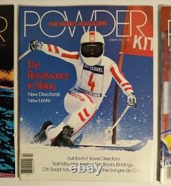 Vintage Powder Magazine Lot (3) 1985 Vol 13 #5,6,7 Spring Annual Photo Skiers