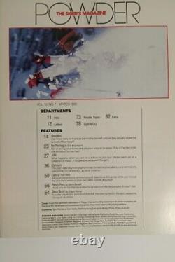 Vintage Powder Magazine Lot (3) 1985 Vol 13 #5,6,7 Spring Annual Photo Skiers