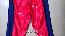 Vintage SWIX 2 Piece Red Ski Suit Top Bottom Biathlon Cross Country Thermal