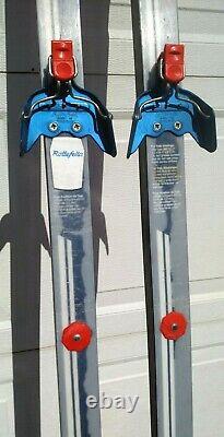 Vintage Trak No Wax Fishscale 210 Cross Country Skis with Rottefella Bindings XC
