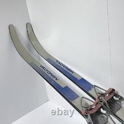 Vintage Valtonen 115 cm Junior Skis Cross Country Skiis Blue Grey