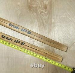 Vintage WOODEN Skis'Trak HP 9' 77 Long Downhill Cross Country Finland Made