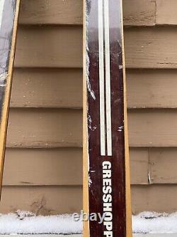 Vintage Wood Cross Country Skis gresshoppa Finse Great Condition