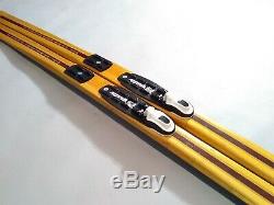 Vintage Wooden Waxable 180cm Skis Cross Country Nordic NNN Auto Binding