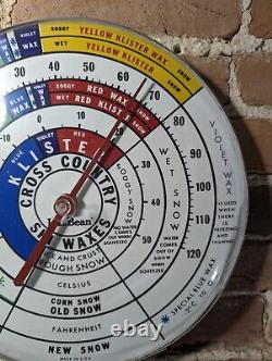 Vtg L. L BEAN THERMOMETER CROSS COUNTRY SKI WAXES KLISTER 12 CABIN