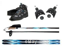 Whitewoods 75mm 3Pin Cross Country 207 cm Ski Package (for Skiers 180 lbs. & Up)