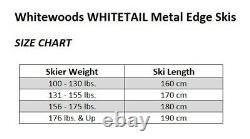 Whitewoods WHITETAIL Adult Metal Edge Cross Country NNN Skis Boots Poles Package
