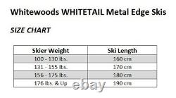 Whitewoods WHITETAIL Metal Edge Cross Country Skis with Rottefella NNNBC Bindings